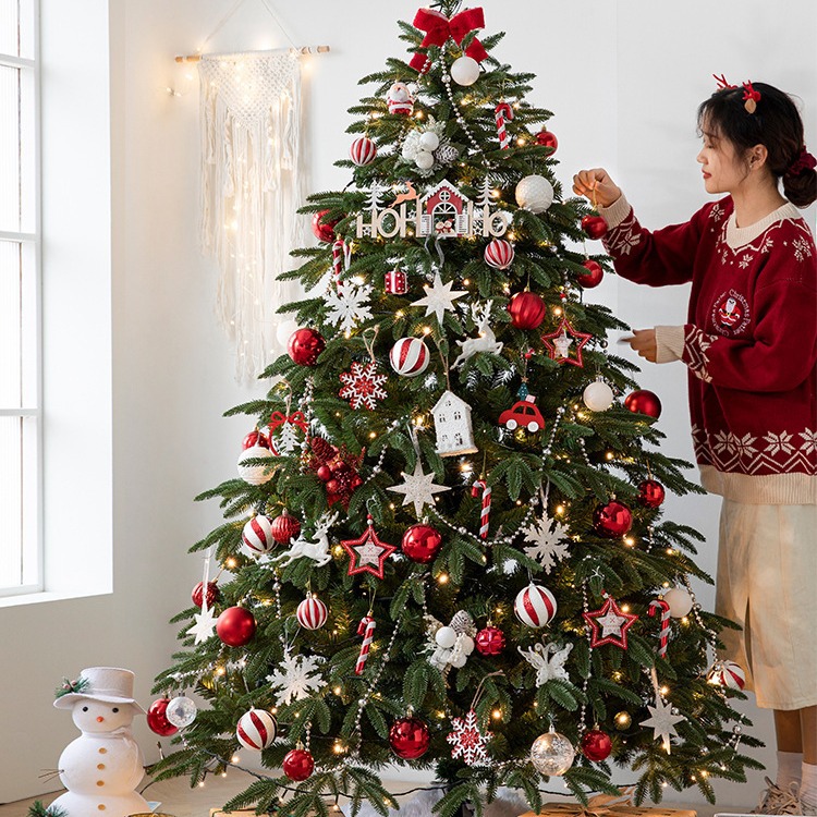 Hong kong heng nuevo gran árbol de navidad lujo PE1.5 m 1,8 paquete cifrado nórdico internet celebridad ventana decoraciones