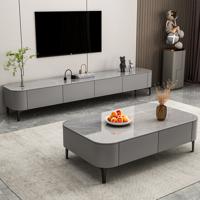 UV 기술 가죽 재 캐비닛 + 3C 강화 유리 재 + 검정색 다리