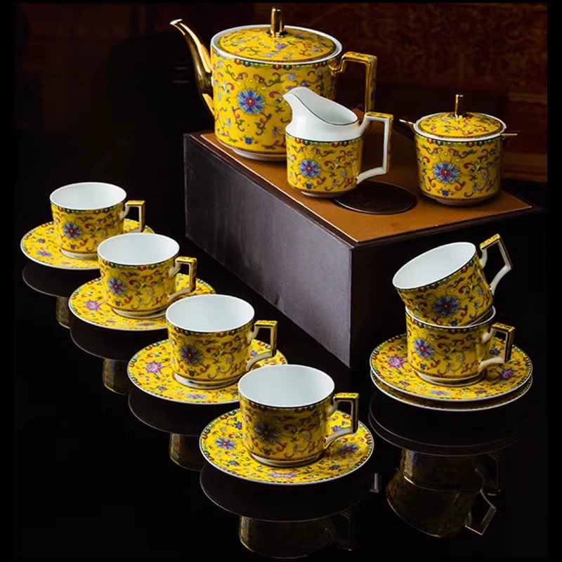 Coffee high-end creative set, European style, simple and elegant design, Birthday gift