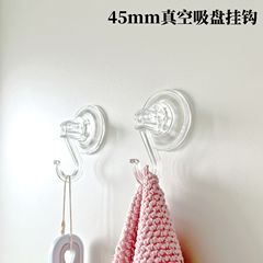 国境を越えた売れ筋のキッチンとバスルームのタイル真空吸盤フックガラス透明パンチフリー透明痕跡のない吸盤フック
