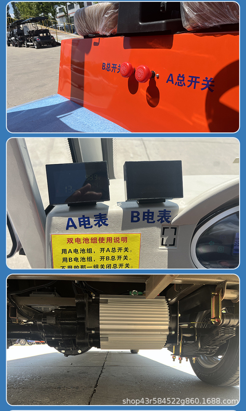 Cross-Border Electric Sightseeing Vehicle 11-Seat Tourist Attraction Sightseeing Vehicle Hotel and B&B Shuttle Sales Office Shuttle Sightseeing Vehicle