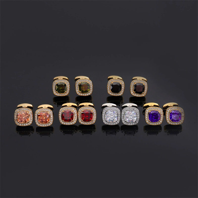 Zirconium, diamond shirt, light luxury style, french style, with gem, (Cross-border trading)