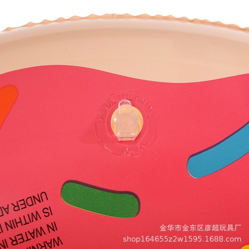 Inflatable donut-shaped swimming ring, pink and coffee-colored PVC swimming ring for adults, swimming supplies, lifebuoy manufacturer wholesale
