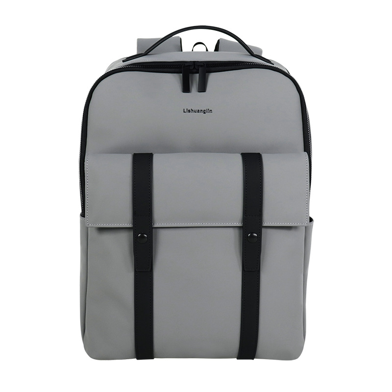 定制双肩包男休闲旅行通勤欧美大容量电脑包大学生书包皮革背包女