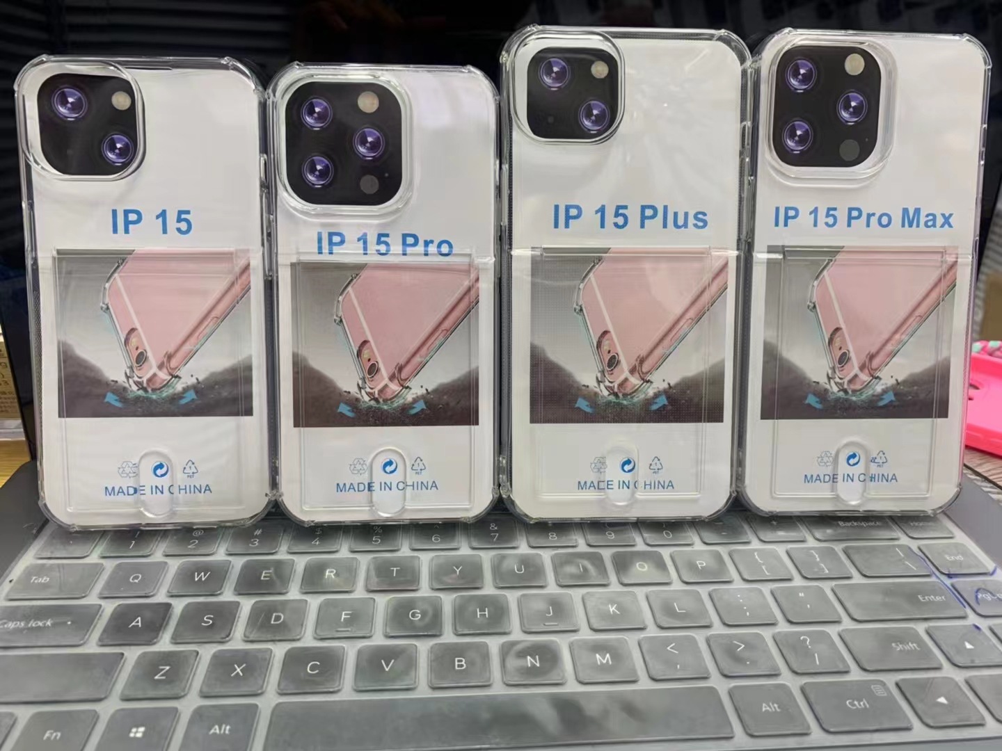 工廠適用蘋果15手機殼15promax防摔保護套6G高透TPU插卡保護套
