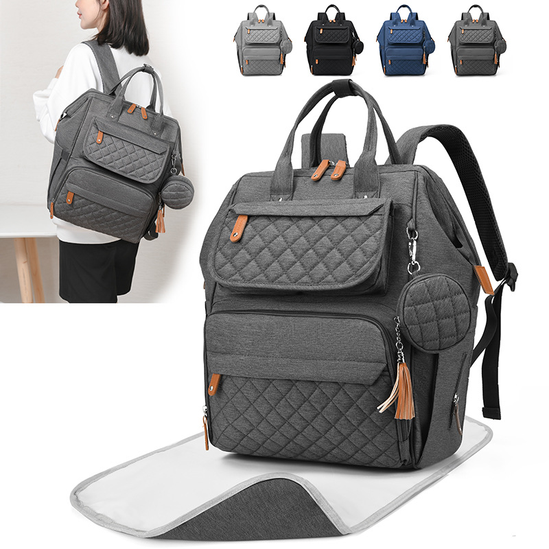 Mochila maternidad tipo momia, ligera, de gran capacidad y térmica, portátil y multifuncional.