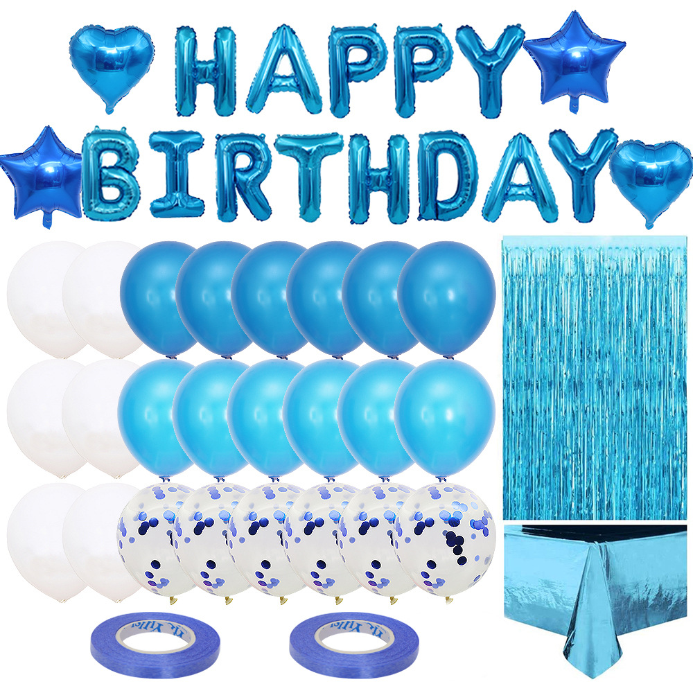 Birthday Cute Sweet Letter Star Aluminum Film Party Festival Balloons display picture 1