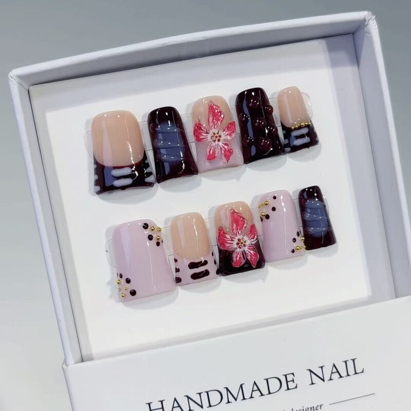 Hot Selling Wearable Nails, High-End Whitening European and American Pink Sweet and Cool Nail Patches, Three-Dimensional Crocodile Pattern Textured Nails Hot Selling Wearable Nails, High-End Whitening European and American Pink Sweet and Cool Nail Patches, Three-Dimensional Crocodile Pattern Textured Nails