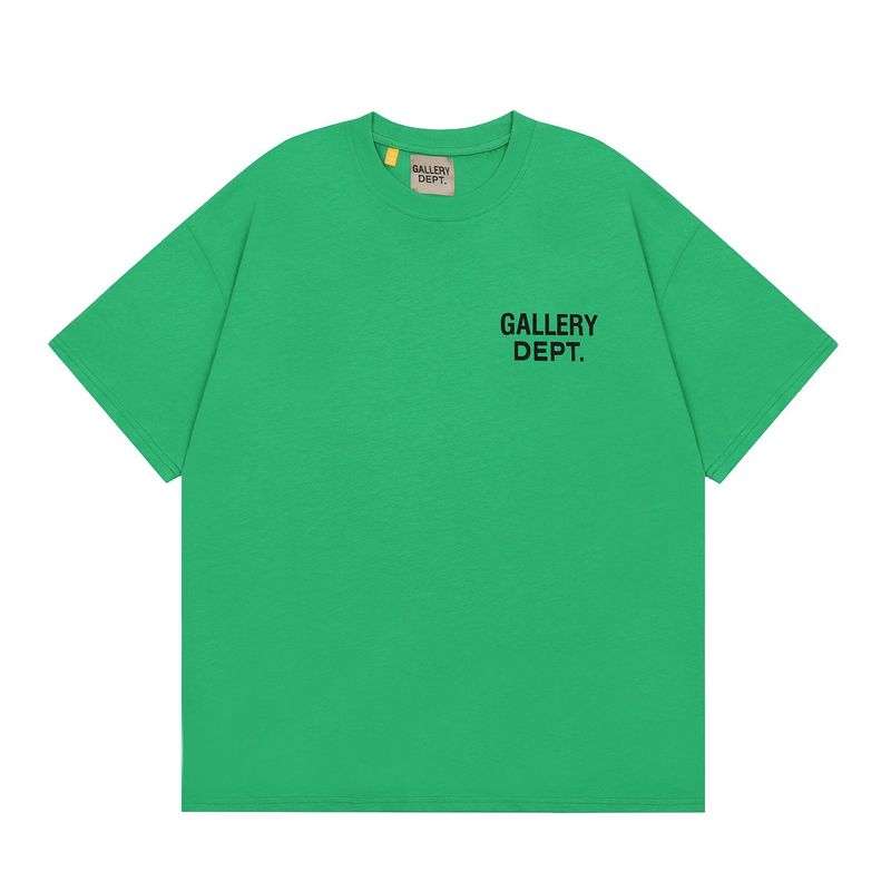 2024夏の新しいファッションgallery deptデジタルプリント高品質純綿tシャツ男女カジュアル半袖|undefined