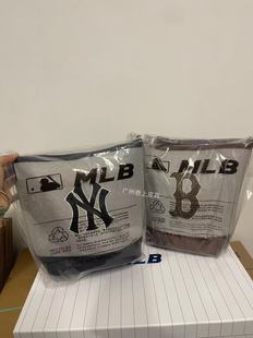 Mlb Classic Retro Dark Pattern Presbyopic Canvas Bucket Bag Large Capacity Shoulder Satchel Crossbody Bag Fashionable and Versatile