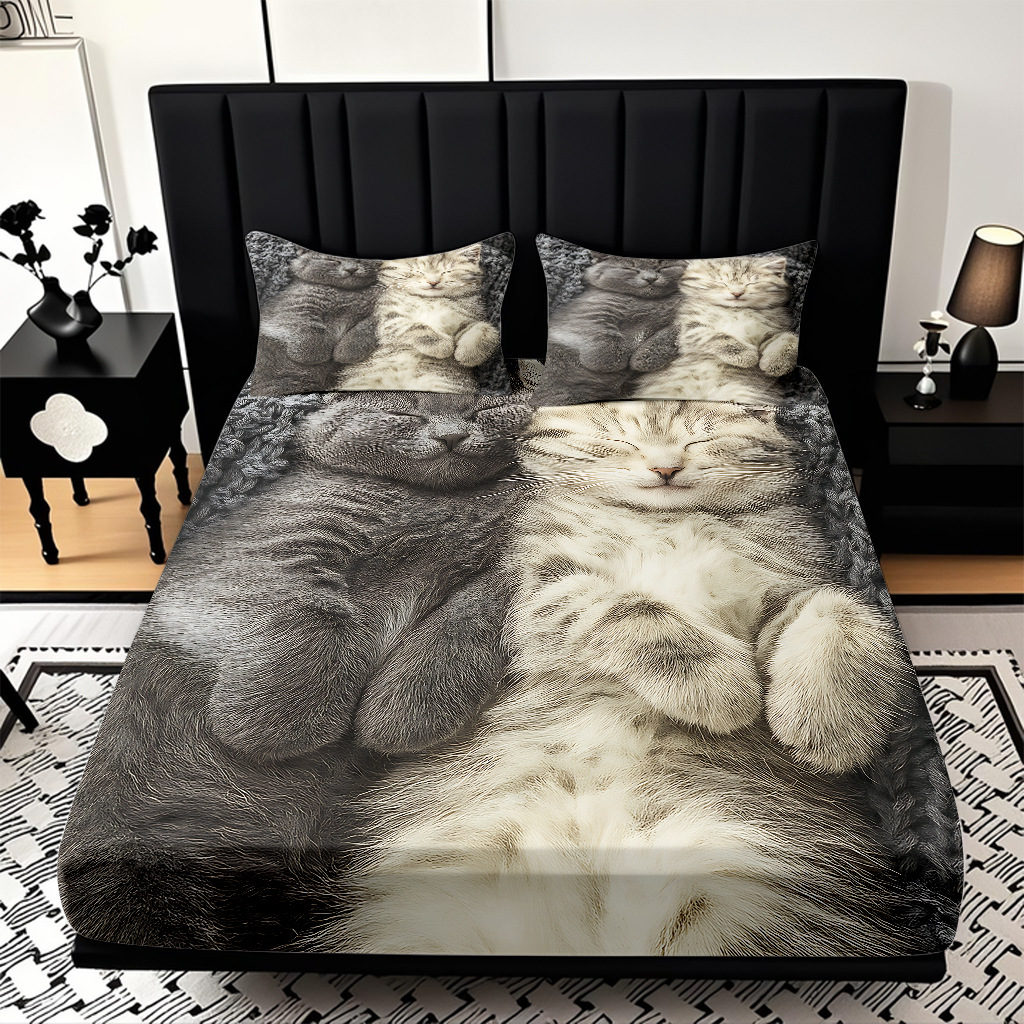 TEMU / JIT Amazon Kitty Pattern Digital Print Pro Skin Bed Kits Fabricante suministro directo transfronterizo