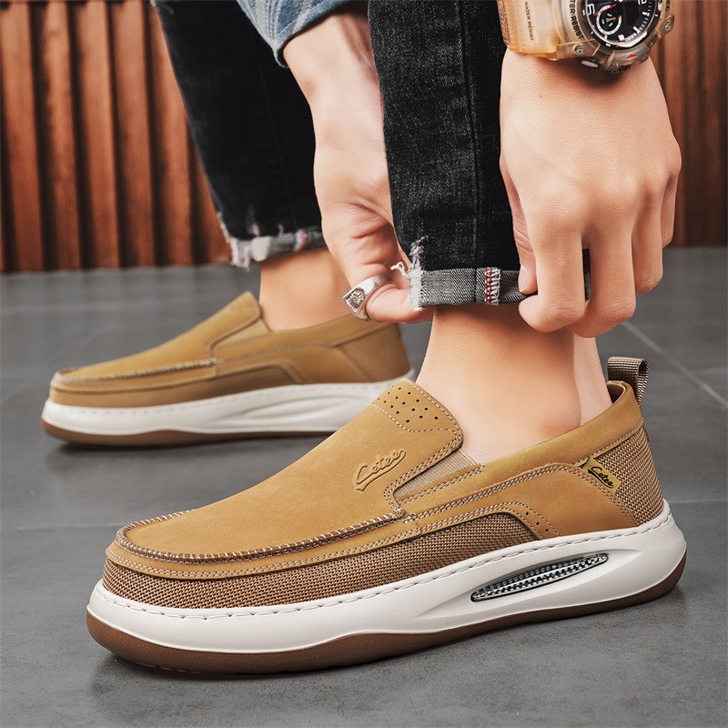 Diseñador 2025 Four Seasons Low-top Cross-border Business Casual Zapatos de cuero de corte retro Zapatos de cuero para hombres