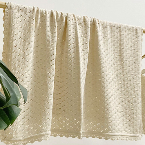  Spring Summer Autumn New Children's Blanket 100% Cotton Fringe Knitted Blanket Infant Toddler Blanket Air Conditioning Cover Blanket