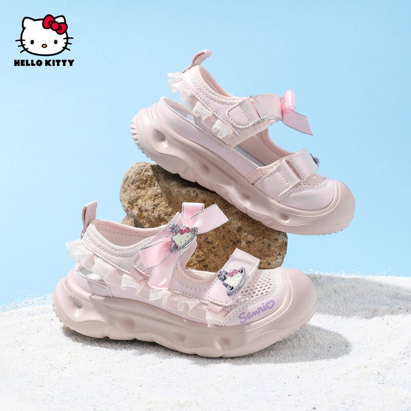 Authentic Hellokitty Children's Shoes, Girls' Sandals, Summer New Casual Quick-Drying Hiking Shoes, Kidsren's Sports Shoes