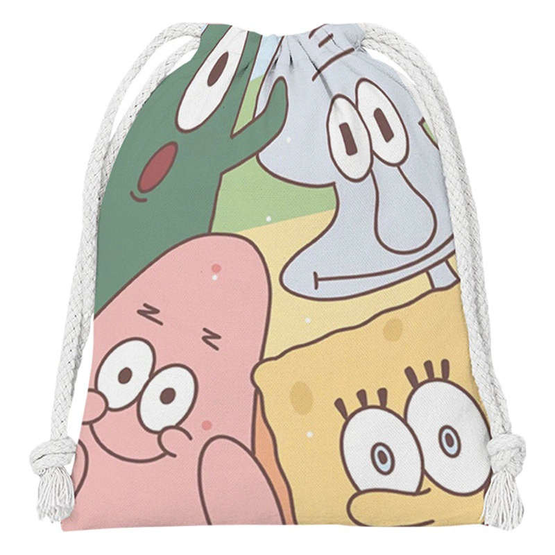 Губка Baby Drawstring мультфильм Маленькая тканевая сумка студенческая сумка для хранения всякой всячины косметическая сумка Портативная сумка для мытья