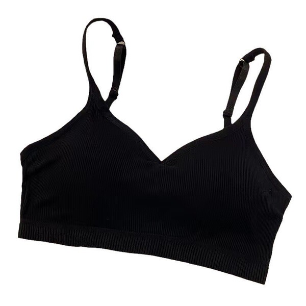 Thin wireless bra