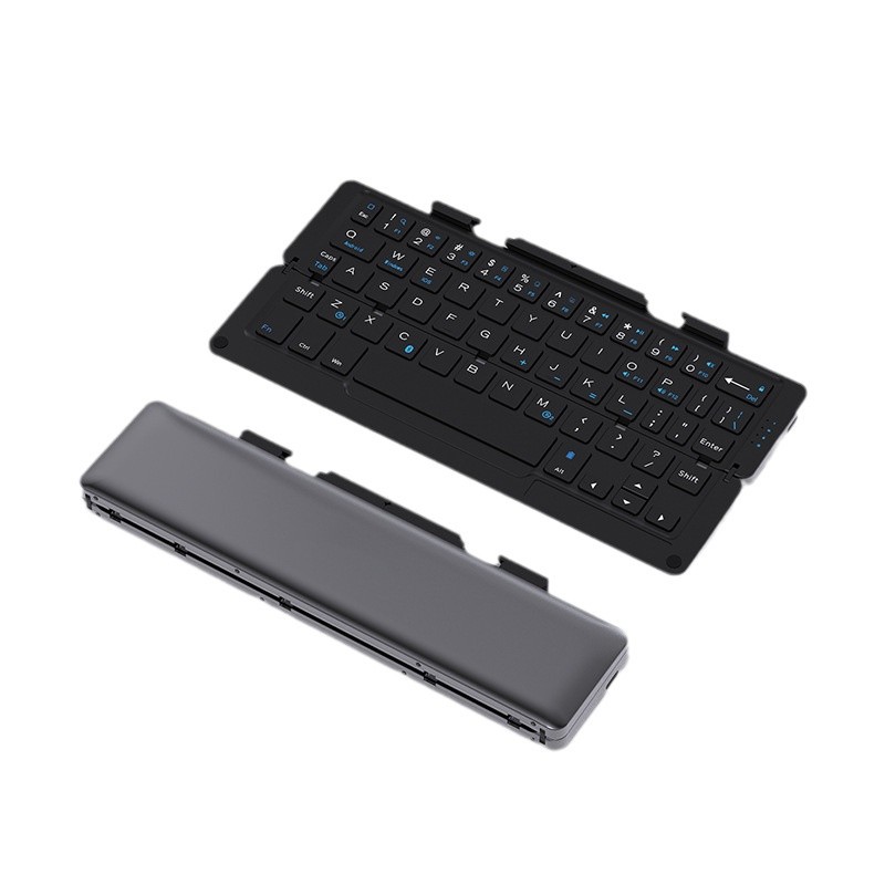 Fabrica directa de Geyes de aleación de aluminio inalámbrico Bluetooth teclado plegable Amazon explosión para regalos transfronterizos