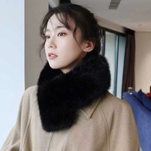 新款仿真狐狸毛皮草围巾百搭时尚护颈围脖保暖女冬ins皮草毛领子