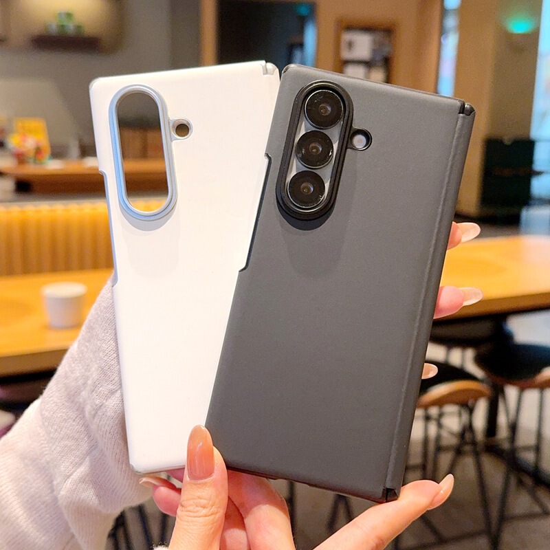 Suitable for Samsung Galaxy Z Fold 7 Skin-Feel Plain Leather Mobile Phone Case Zfold7 Protective Cover Foldableing Shell Leather