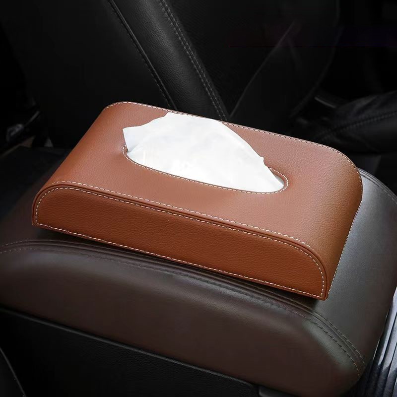 Car tissue box/set — Bohai Sheng Interior Tissue Box - sitting-brown