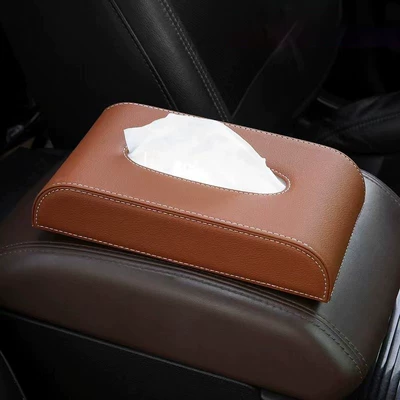 Car tissue box/set — Creative Tissue Box Processing - sitting-brown