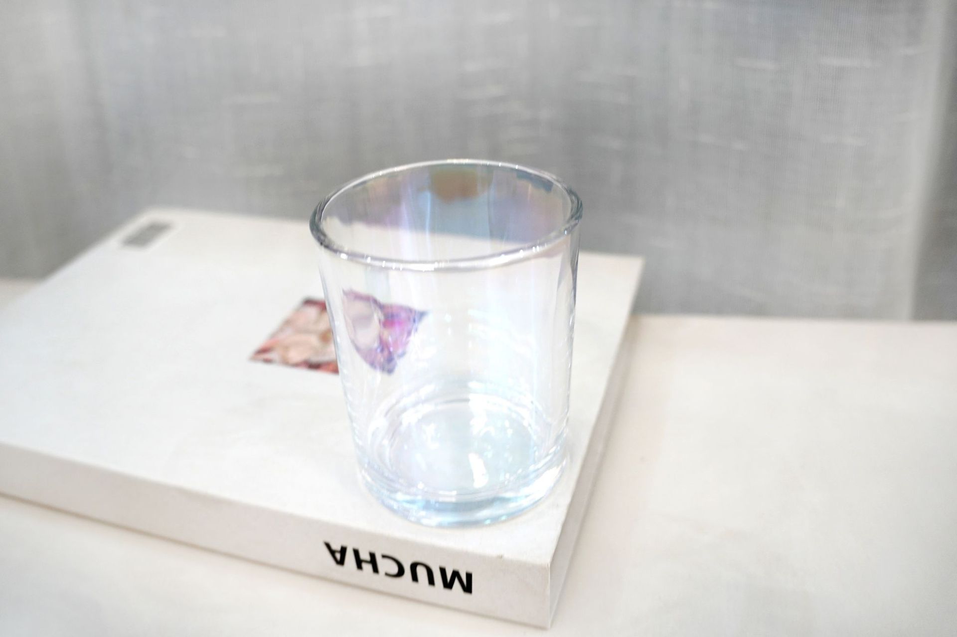 다채로운 70 구경 84 높은 220ml; 투명한