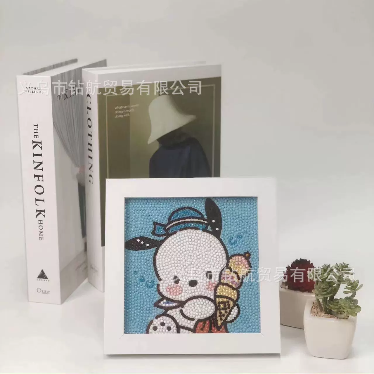Даймонд-пейнтинг (Sanrio) Kuromi и смешанные мультфильмы, 17×17 см, полный страз DIY набор, детское рукоделие