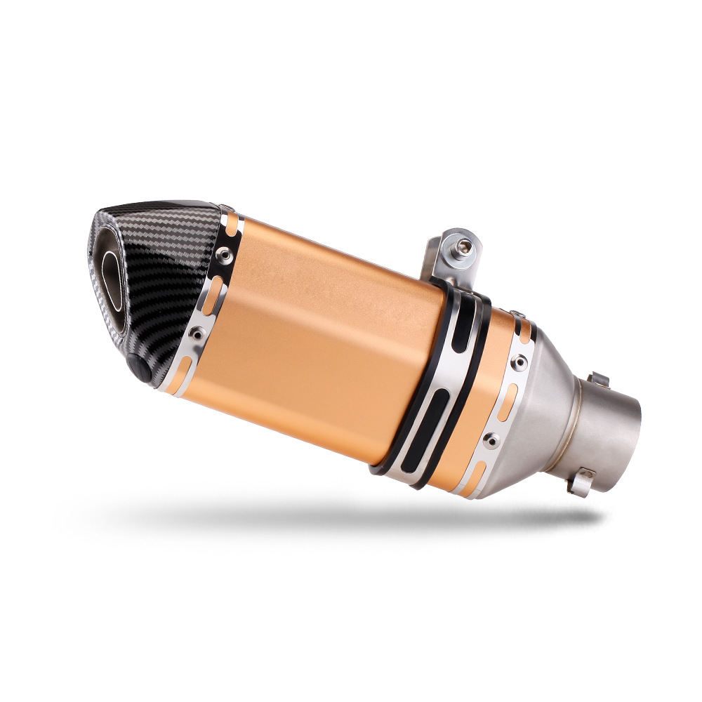 Motorcycle Scooter Ghost Fire Rs100 Qiaoge Jinzhan 6 Gy6 Universal Exhaust Pipe Tail Section Modification Small Hexagon