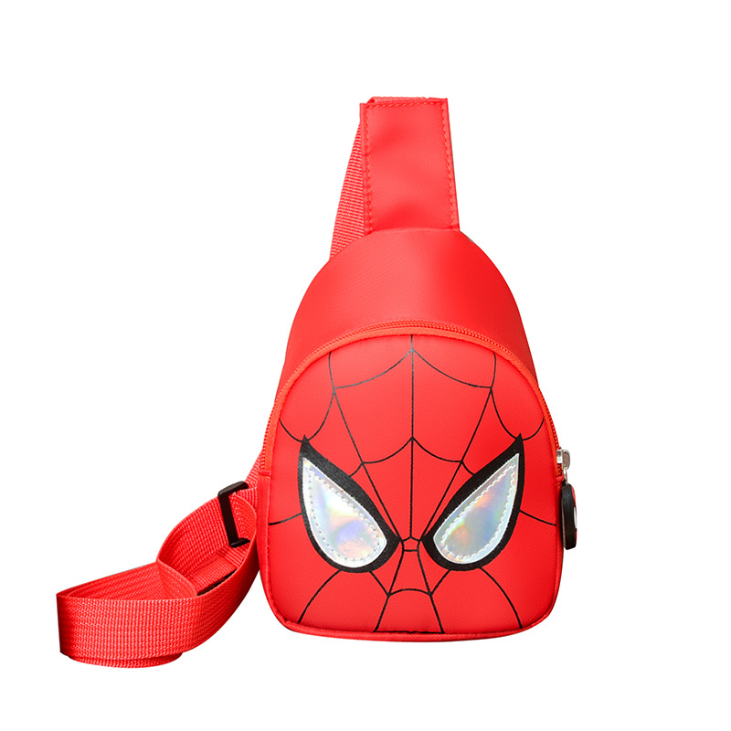 Cartoon Anime Bolso de pecho para niños y niñas Araña fresca de moda Bolso de mensajero para niños guapos Viajes al aire libre Monedero para niños