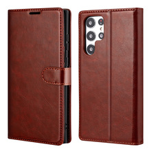 适用三星S25 ultra插卡皮套S24 FE防摔S25钱包款S25edge手机皮套