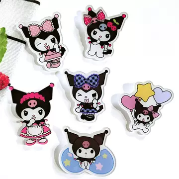 Acrylic Brooch ins Trendy Cartoon Kulomi Pin Cute Badge Children's Hairpin Rubber Band Phone Case Patch - ShopShipShake