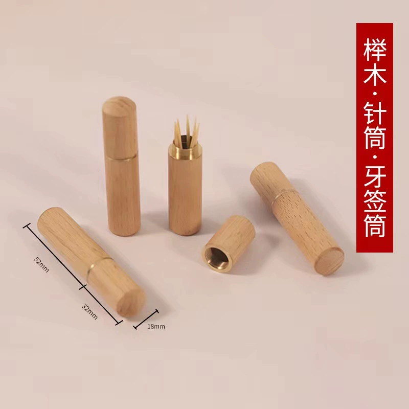 Швейная трубка из бука, трубка для зубочисток из палисандра, деревянная резная банка для зубочисток, деревянные поделки, туристические сувениры