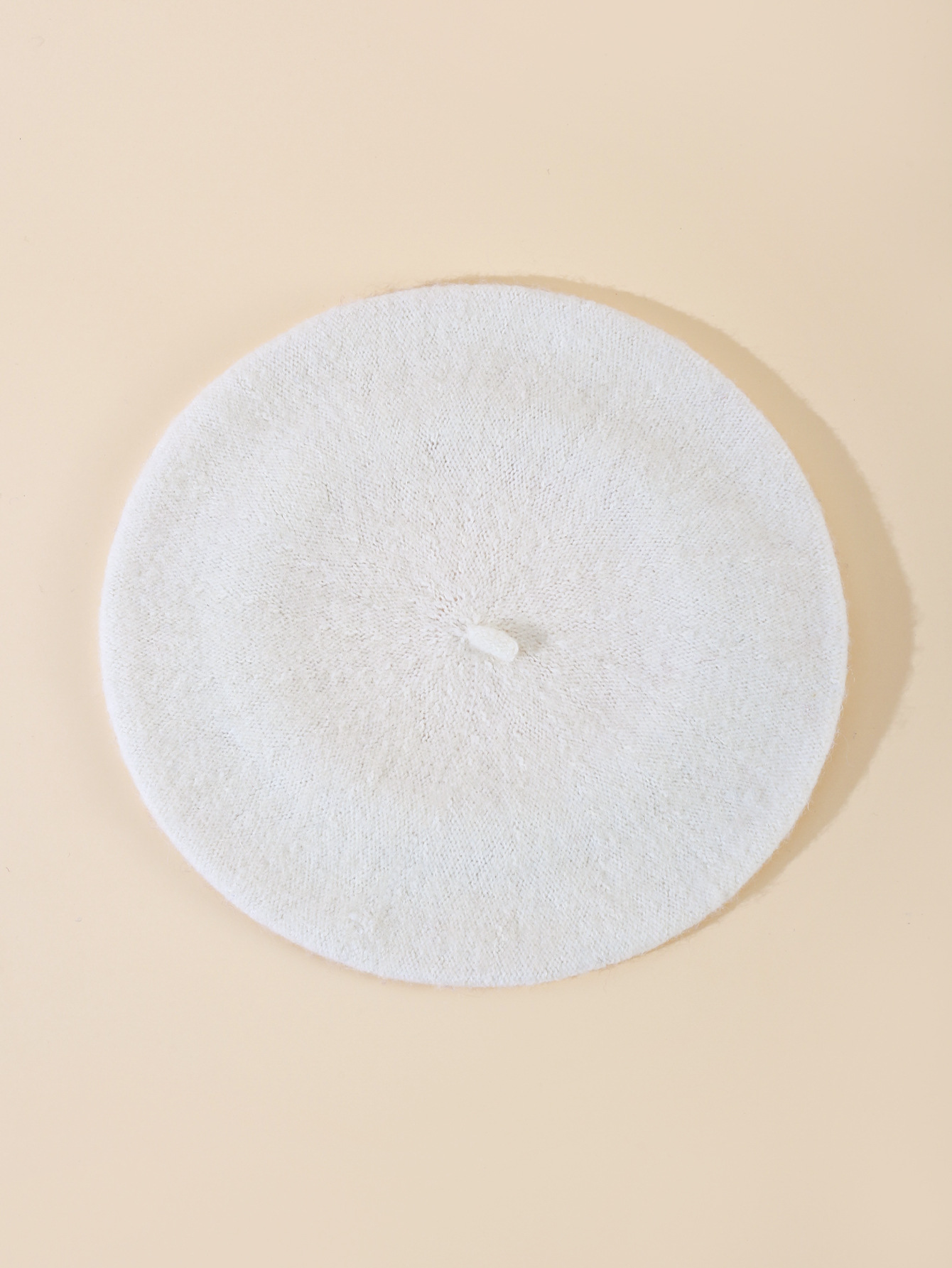 Women's spring retro beret with face enhancing small white duckbill cap painter's cap beret sweet all match octagonal hat_voghion.com