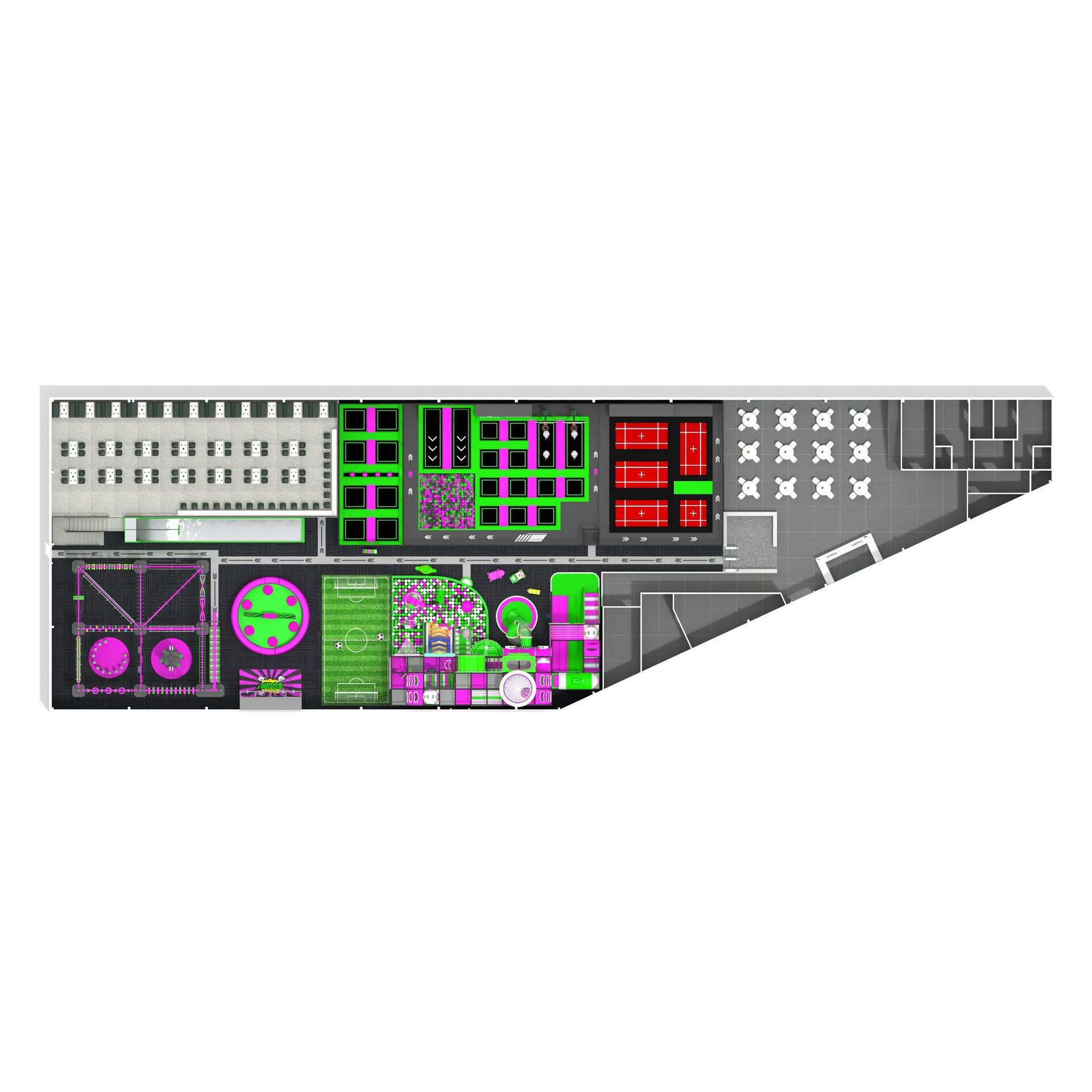 淘气堡大小型蹦床公园网红成人粘粘乐蹦蹦床儿童乐园室内游乐场设