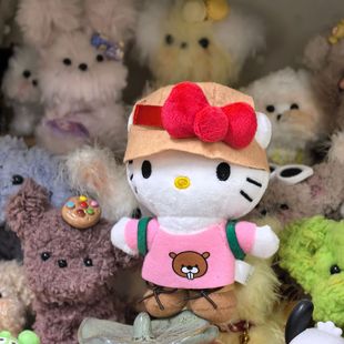 [HelloKitty露营包挂件徒步旅行系列凯蒂猫玩偶挂饰卡通公仔钥匙扣]