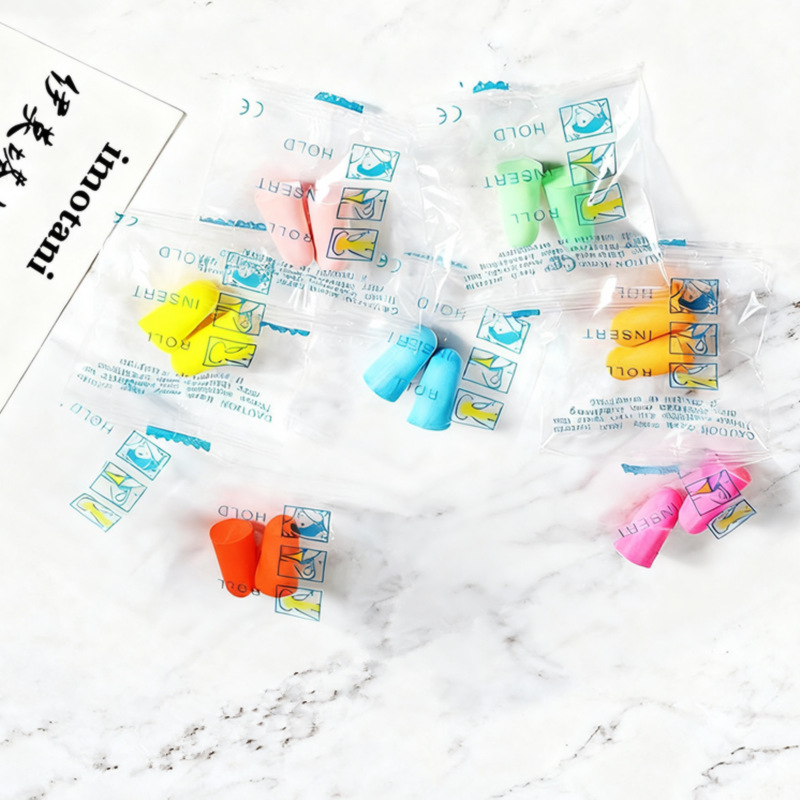 Distributed in Bags, Sponge Earplugs, Noise-Proof, Noise-Reducing Sleep Earplugs, Soundproof Earplugs for Sleeping, Anti-Snoring, Slow Rebound