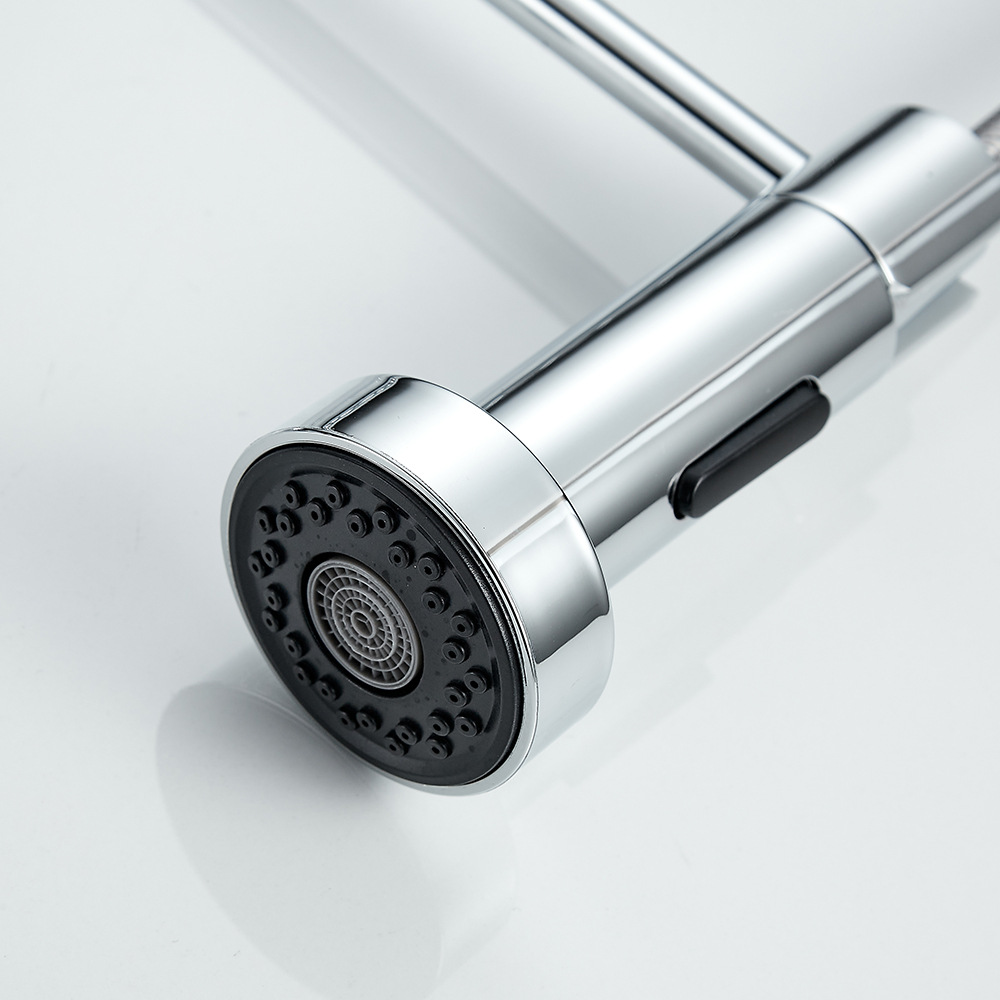 Suministro transfronterizo especial de cobre, grifo de extracción de resorte, grifo de cocina para el hogar, grifo universal frío y caliente