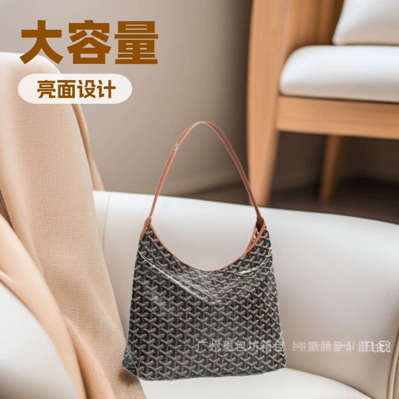 Улучшенная глянцевая сумка Goya, сумка-хобо, сумка через плечо, вместительная сумка для покупок, сумка для мамы, сумка с узором «зубья собаки»