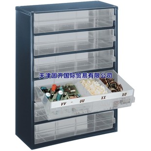 Raaco137485 Blue parts cabinet steel frame 6 drawers 150mm deep x417mm high x306mm wide