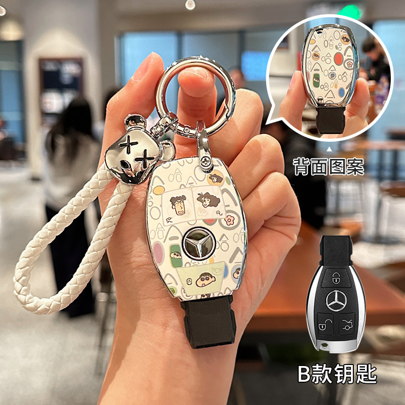 メルセデスベンツ e300l クレヨンしんちゃん c260l/glc300l/a200l/glc260/TPU 保護ケースバックルに適しています。|undefined