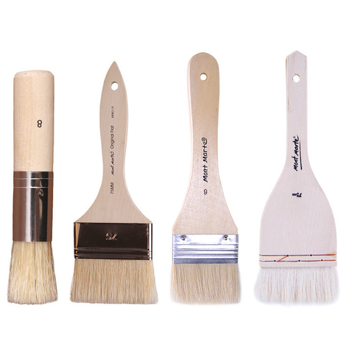 Montmartre wool brush set bristle single oil painting brush painting wall painting row brush shading brush board brush