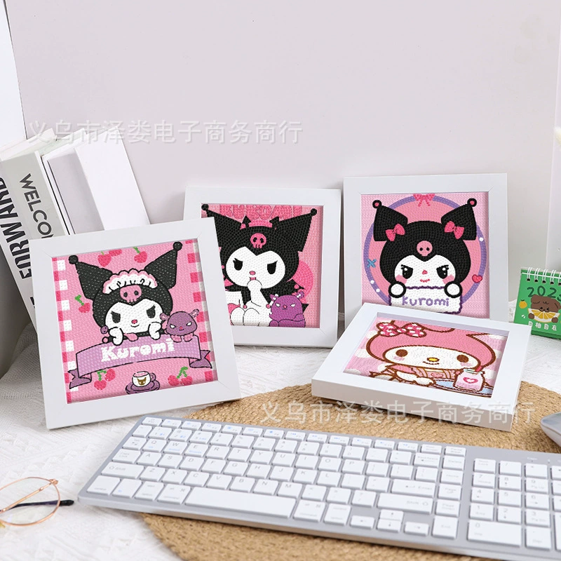 Cuolomi Diamond Drawing Sanrio handmade DIY Diamond Patch Four House Full Drill Point Diamond Painting Wholesale
