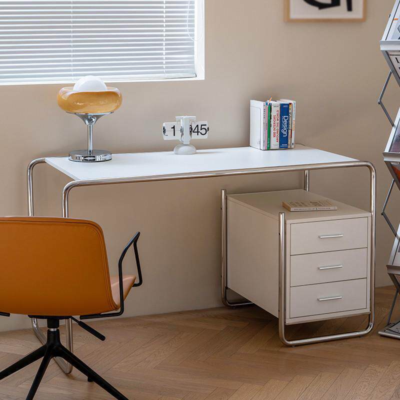 Factory Direct Sale Computer Desk for Home Use, Light Luxury Office Study Desk, Vintage Minimalist Drawer Bauhaus Writing Desk Factory Direct Sale Computer Desk for Home Use, Light Luxury Office Study Desk, Vintage Minimalist Drawer Bauhaus Writing Desk