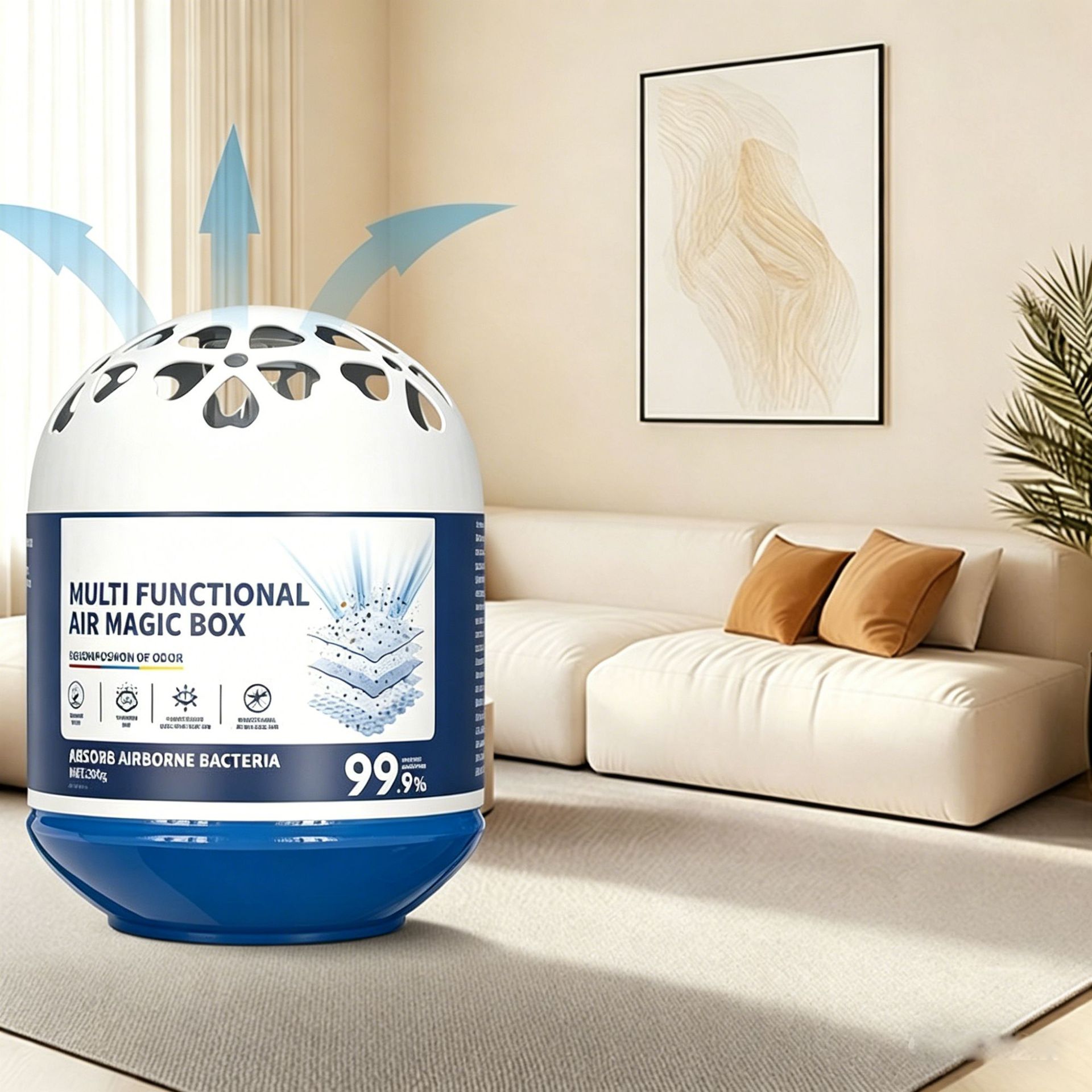 Air Odor Removal Vacuum Cleaner Magic Box with Super Strong Suction Power to Purify Air Dust and Remove Dust Particles for Home Use