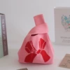 With bow, fuchsia
