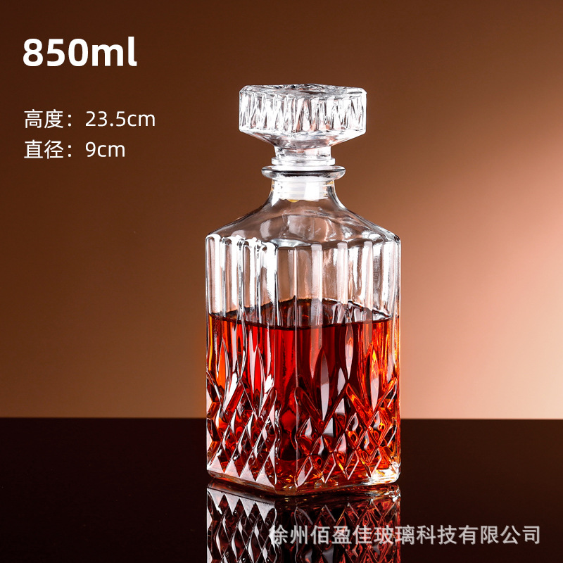 Botella de vino botella vacía de alta gama olla de vino botella de vino tinto de alta gama whisky licor medicina botella de vino con tapa Dispositivo de almacenamiento de vino europeo