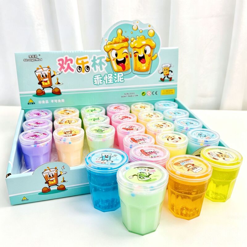 X Happy Cup Bubble Glue High-Value 24-Pack High-Transparency M Glue Crystal Slime Stress-Relieving Heart Bubble Milk Slime Wholesale X Happy Cup Bubble Glue High-Value 24-Pack High-Transparency M Glue Crystal Slime Stress-Relieving Heart Bubble Milk Slime Wholesale