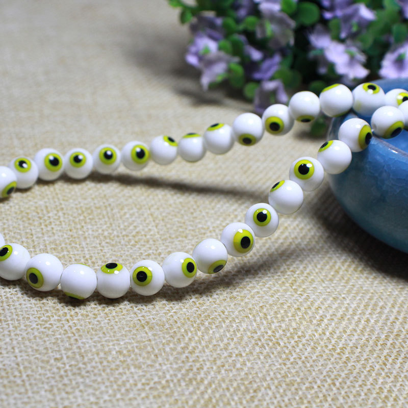 Cuentas de vidrio turcas con diseño de ojo turco, cuentas sueltas de colores, cuentas pequeñas, accesorios de joyería DIY, cuentas de vidrio image 24