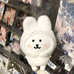 日本自虐クマバッグペンダント 13 センチメートルバニーヘッドギアかわいいぬいぐるみキーホルダーペンダント夏
