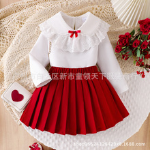Children's clothing  SHEIN�羳Ůͯ��װ��ɫ�������+��ɫ��ȹ